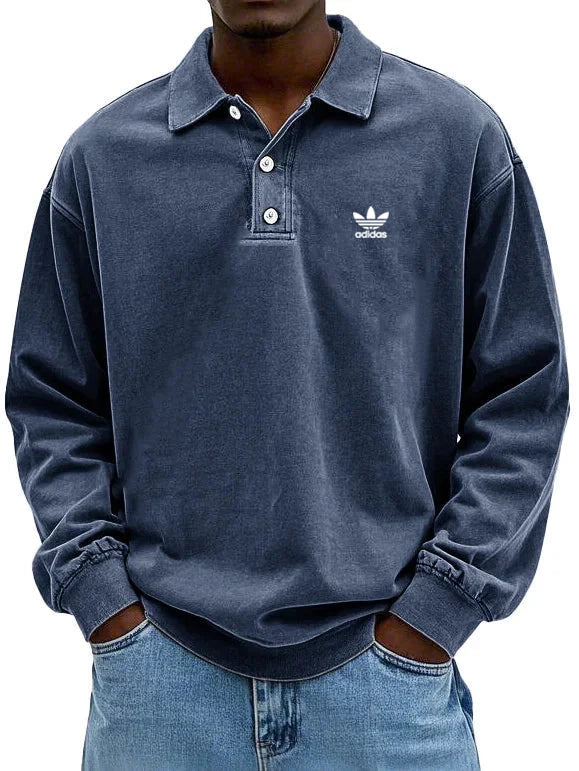 аⅾіⅾаѕ – Polo casual à manches longues pour homme