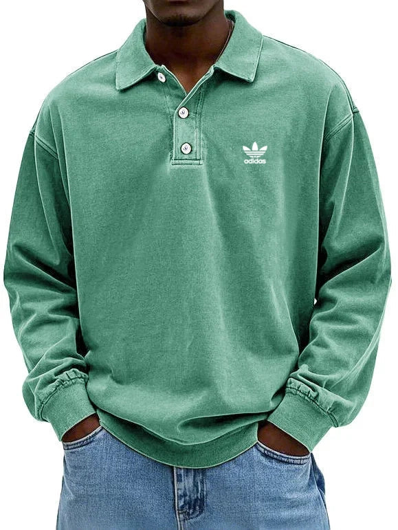 аⅾіⅾаѕ – Polo casual à manches longues pour homme