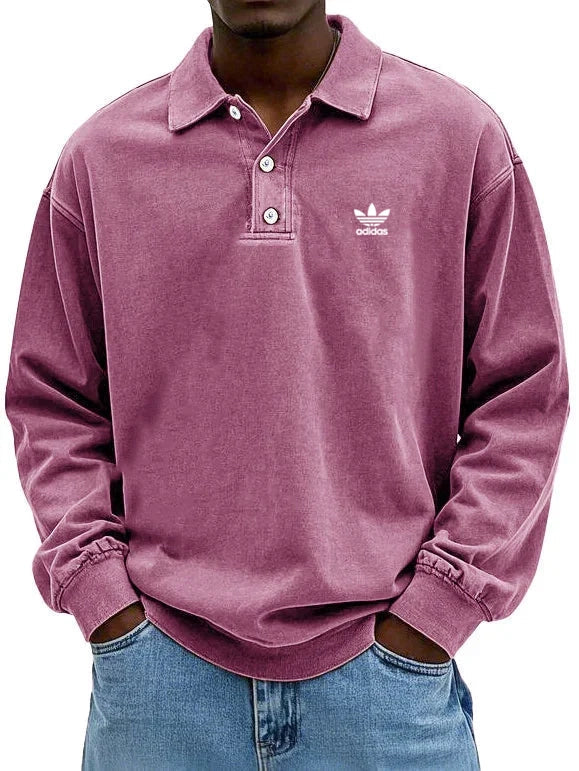 аⅾіⅾаѕ – Polo casual à manches longues pour homme