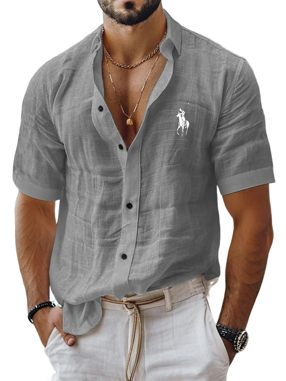 ᏒᎪᏞᏢᎻ ᏞᎪՍᏒЕΝ - Chemise en lin Cool Comfort