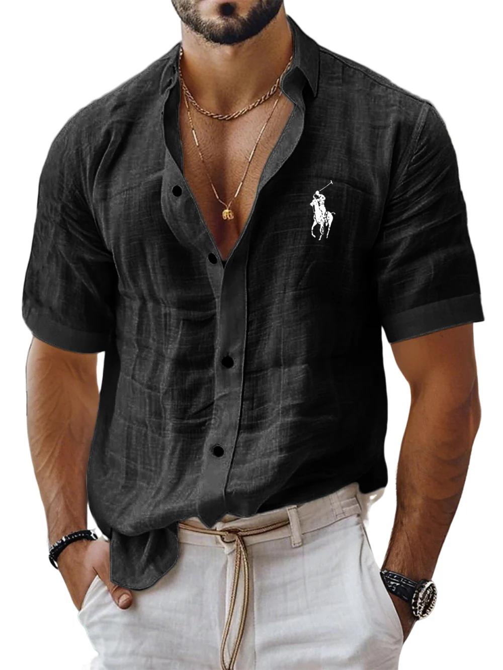 ᏒᎪᏞᏢᎻ ᏞᎪՍᏒЕΝ - Chemise en lin Cool Comfort
