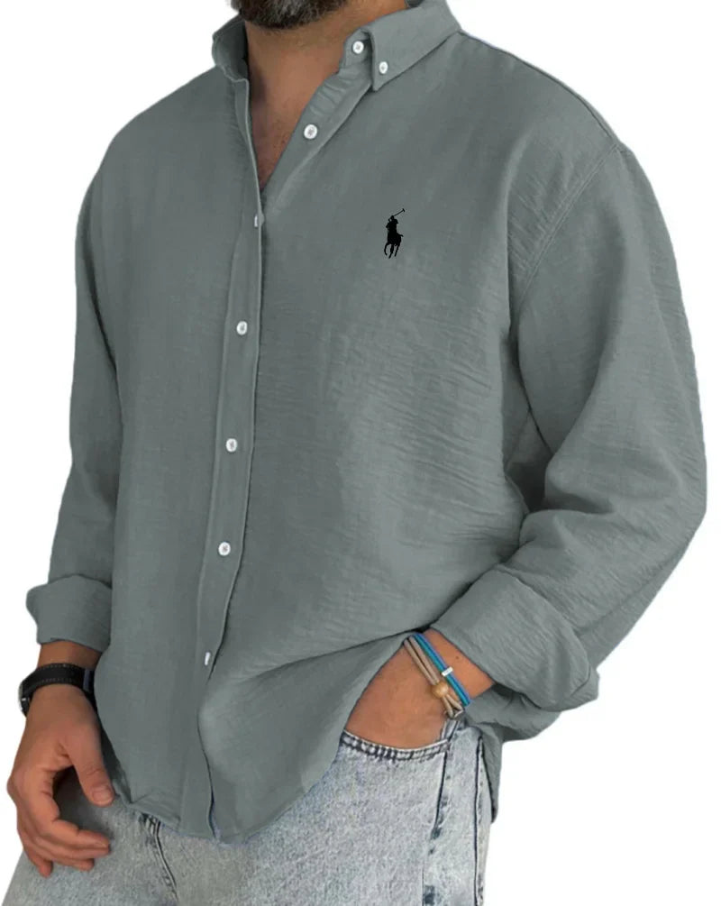 ᏒᎪᏞᏢᎻ ᏞᎪՍᏒЕΝ - Chemise en lin et coton