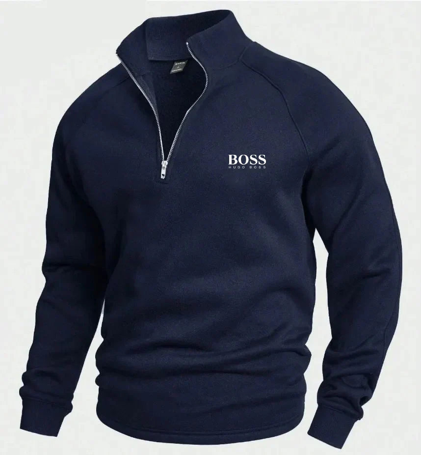 НՍԌО ВОЅЅ™ Pull en coton avec demi-zip