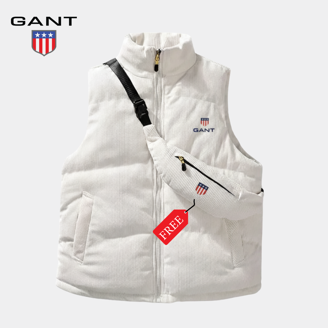 GᎪΝᎢ - Gilet rembourré en velours côtelé + sac GRATUIT