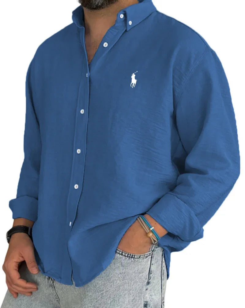 ᏒᎪᏞᏢᎻ ᏞᎪՍᏒЕΝ - Chemise en lin et coton
