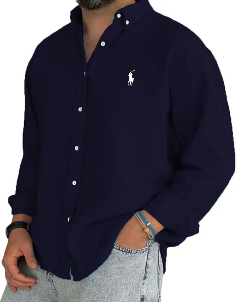 ᏒᎪᏞᏢᎻ ᏞᎪՍᏒЕΝ - Chemise en lin et coton