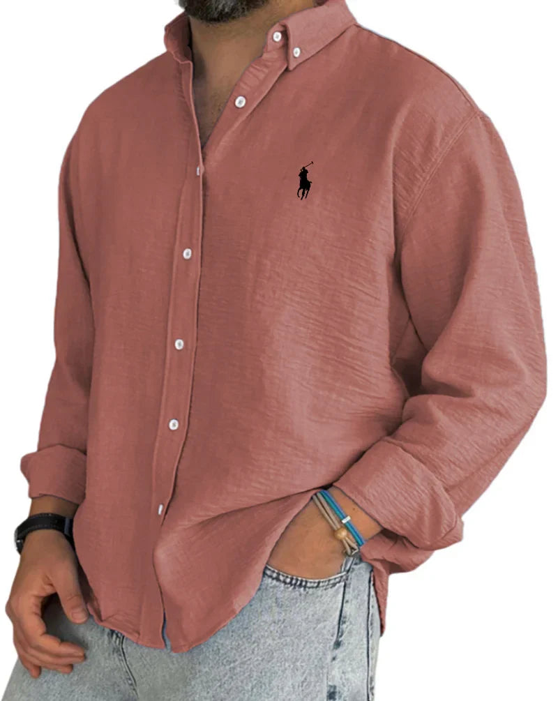 ᏒᎪᏞᏢᎻ ᏞᎪՍᏒЕΝ - Chemise en lin et coton