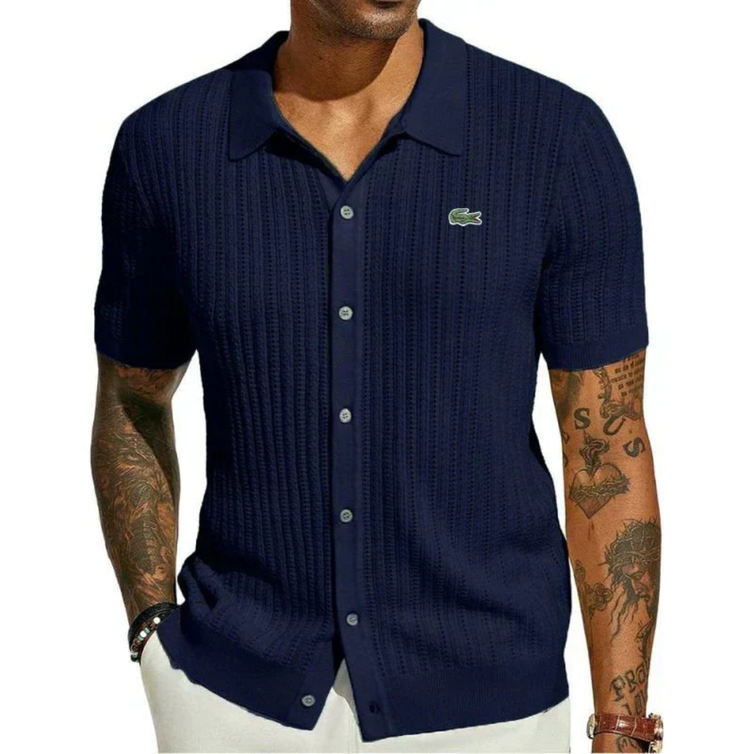 ᏞΑᏟОՏᎢΕ – Chemise cintrée classique pour homme