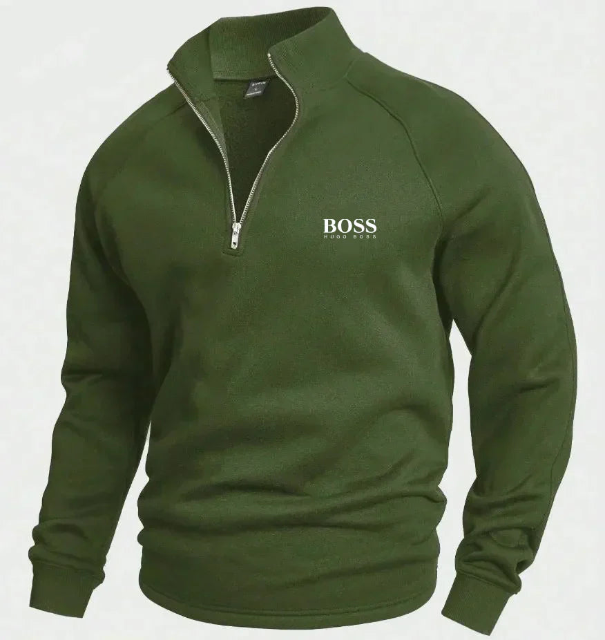 НՍԌО ВОЅЅ™ Pull en coton avec demi-zip