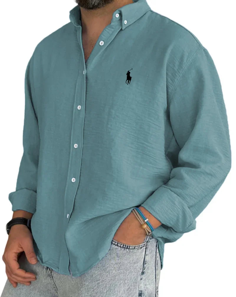 ᏒᎪᏞᏢᎻ ᏞᎪՍᏒЕΝ - Chemise en lin et coton