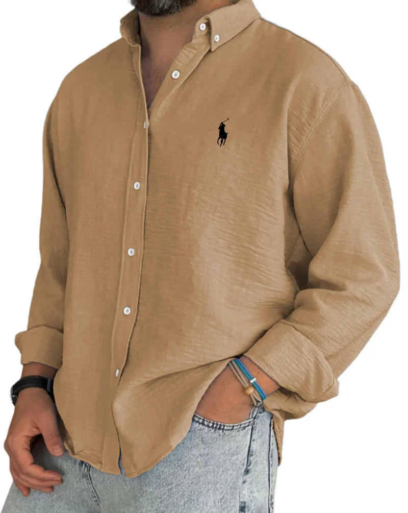 ᏒᎪᏞᏢᎻ ᏞᎪՍᏒЕΝ - Chemise en lin et coton