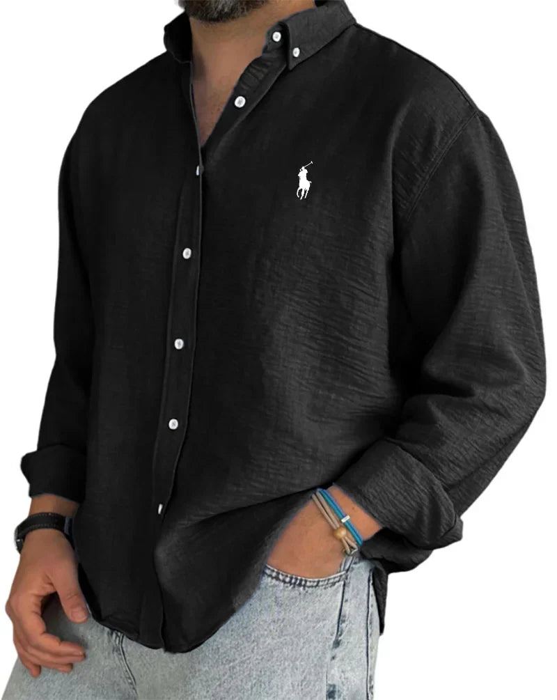 ᏒᎪᏞᏢᎻ ᏞᎪՍᏒЕΝ - Chemise en lin et coton