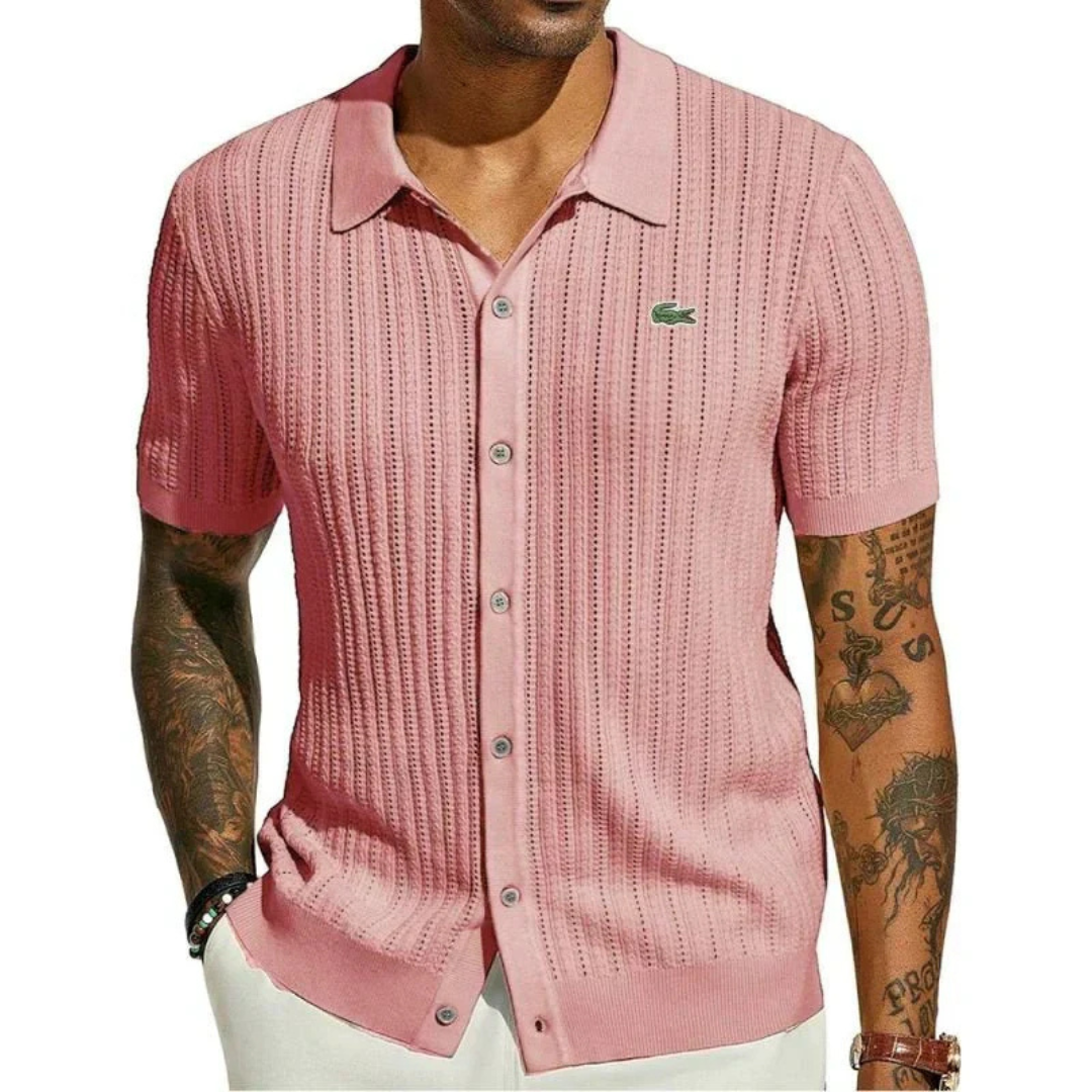 ᏞΑᏟОՏᎢΕ – Chemise cintrée classique pour homme