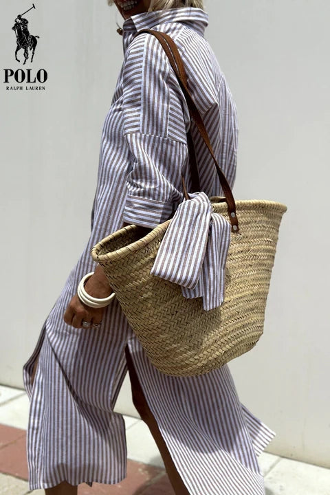 ᏒᎪᏞᏢᎻ ᏞᎪՍᏒЕΝ – Élégante robe chemisier