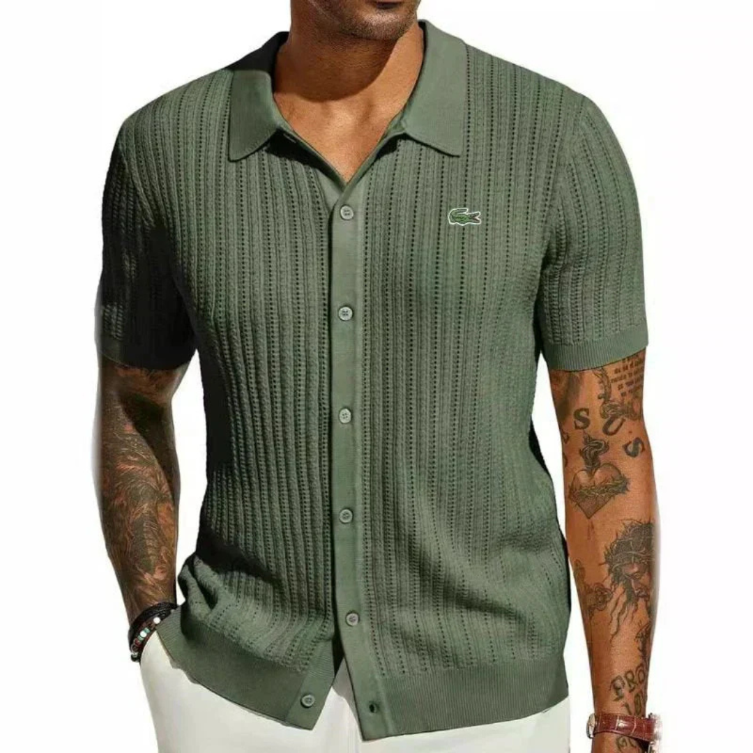 ᏞΑᏟОՏᎢΕ – Chemise cintrée classique pour homme