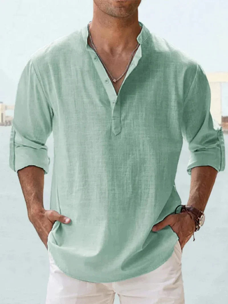 Chemise décontractée à col ouvert pour Hommes – Arend