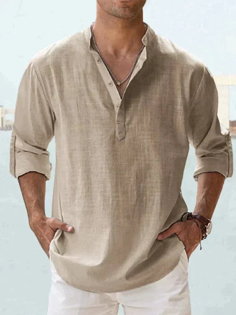 Chemise décontractée à col ouvert pour Hommes – Arend