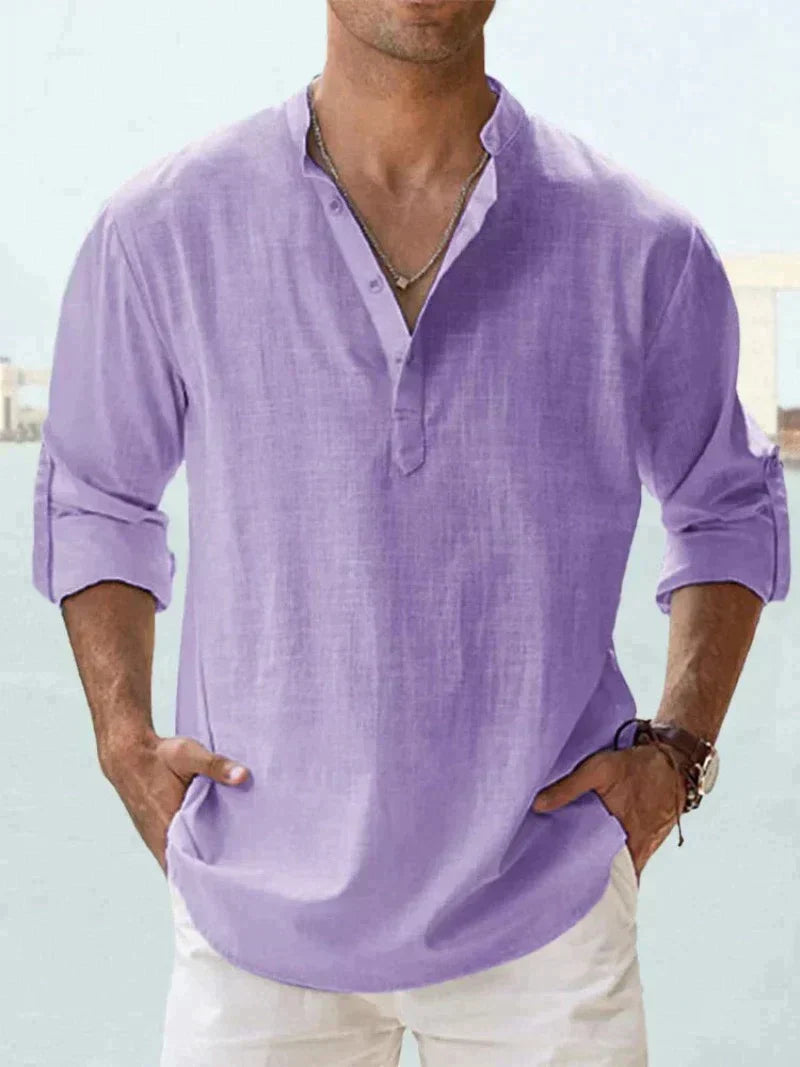 Chemise décontractée à col ouvert pour Hommes – Arend