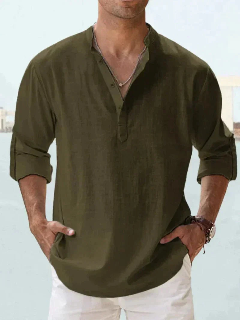 Chemise décontractée à col ouvert pour Hommes – Arend
