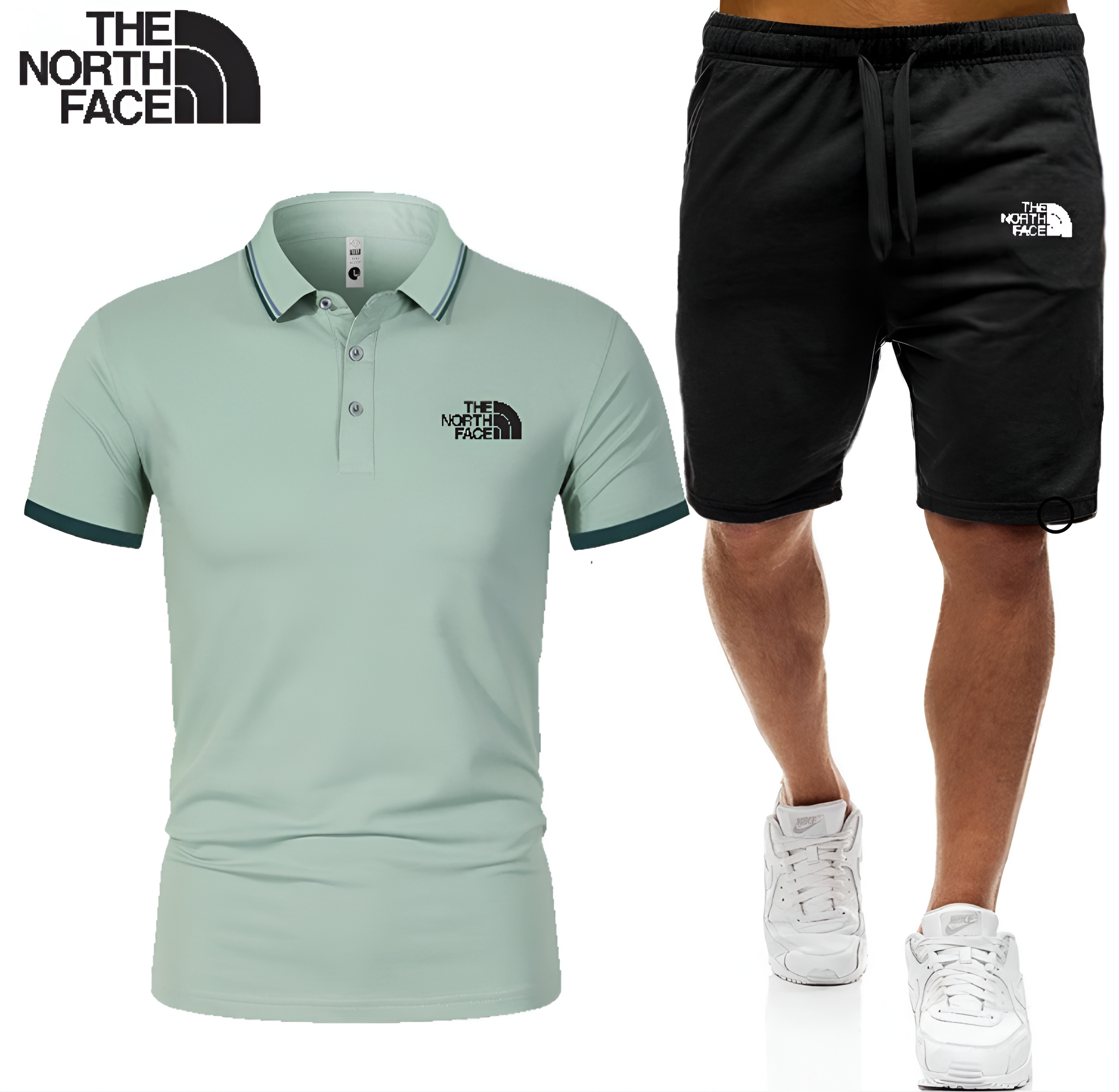 The Νorth Ϝаce - Set composé d'un polo et d'un short pour homme