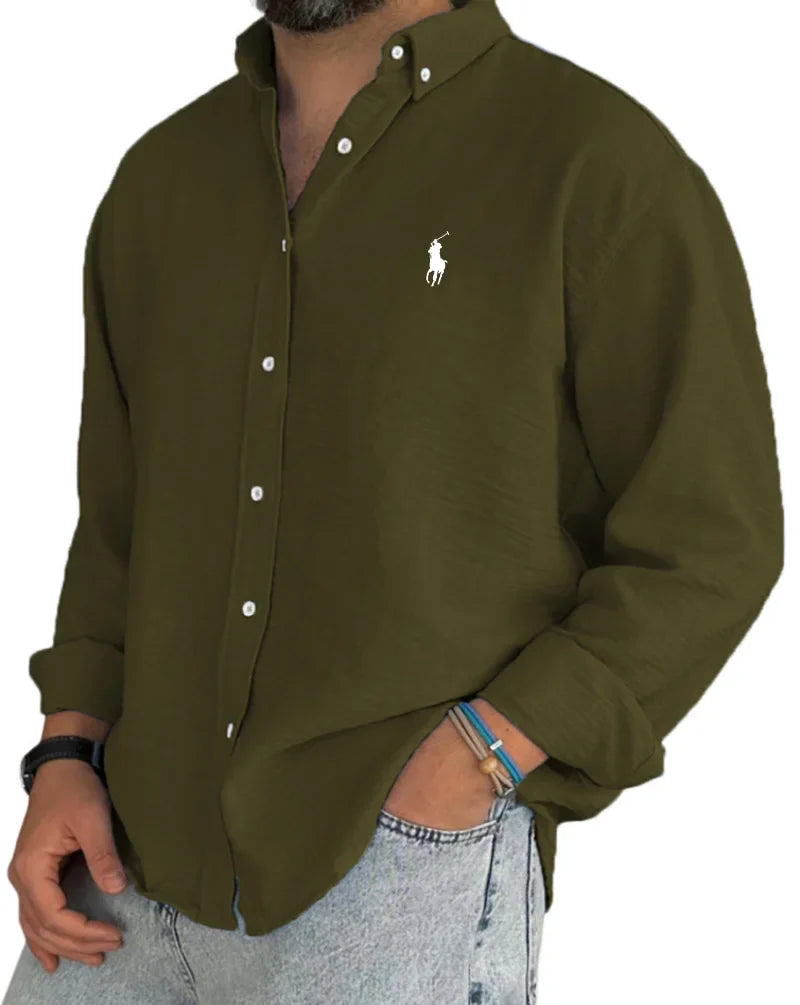 ᏒᎪᏞᏢᎻ ᏞᎪՍᏒЕΝ - Chemise en lin et coton