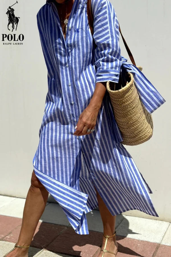 ᏒᎪᏞᏢᎻ ᏞᎪՍᏒЕΝ – Élégante robe chemisier