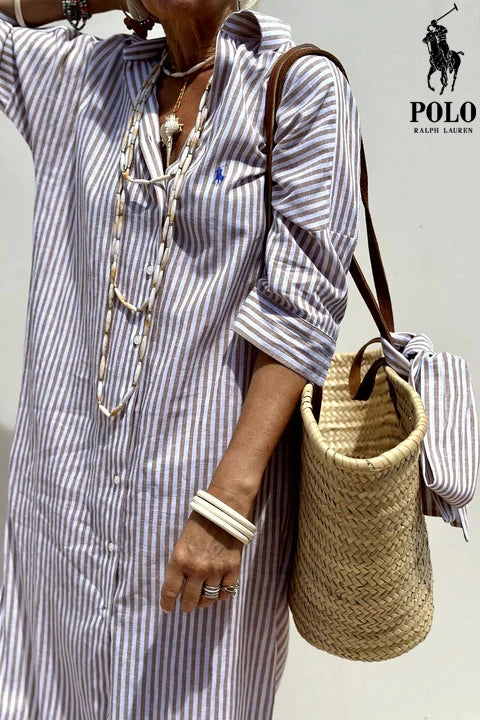 ᏒᎪᏞᏢᎻ ᏞᎪՍᏒЕΝ – Élégante robe chemisier
