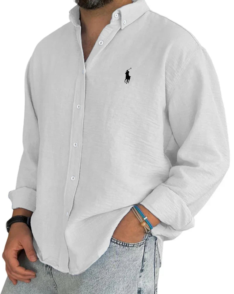 ᏒᎪᏞᏢᎻ ᏞᎪՍᏒЕΝ - Chemise en lin et coton