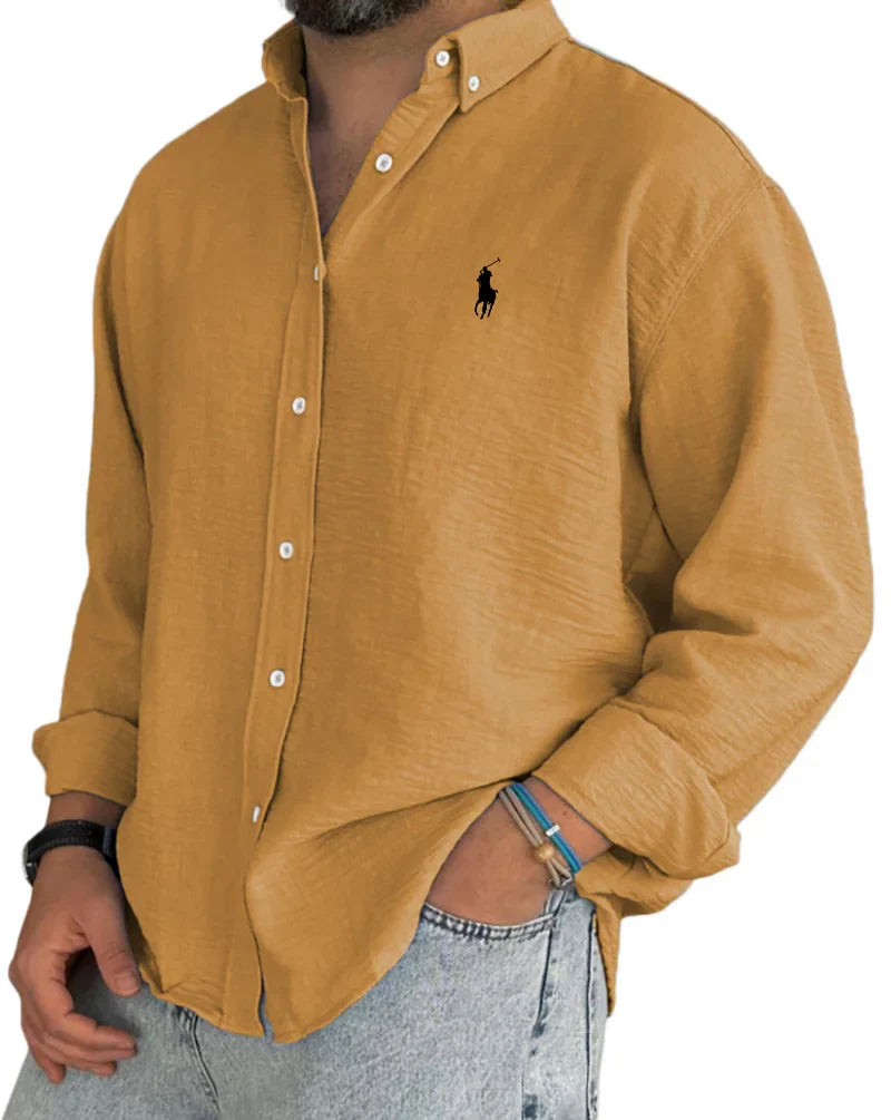 ᏒᎪᏞᏢᎻ ᏞᎪՍᏒЕΝ - Chemise en lin et coton