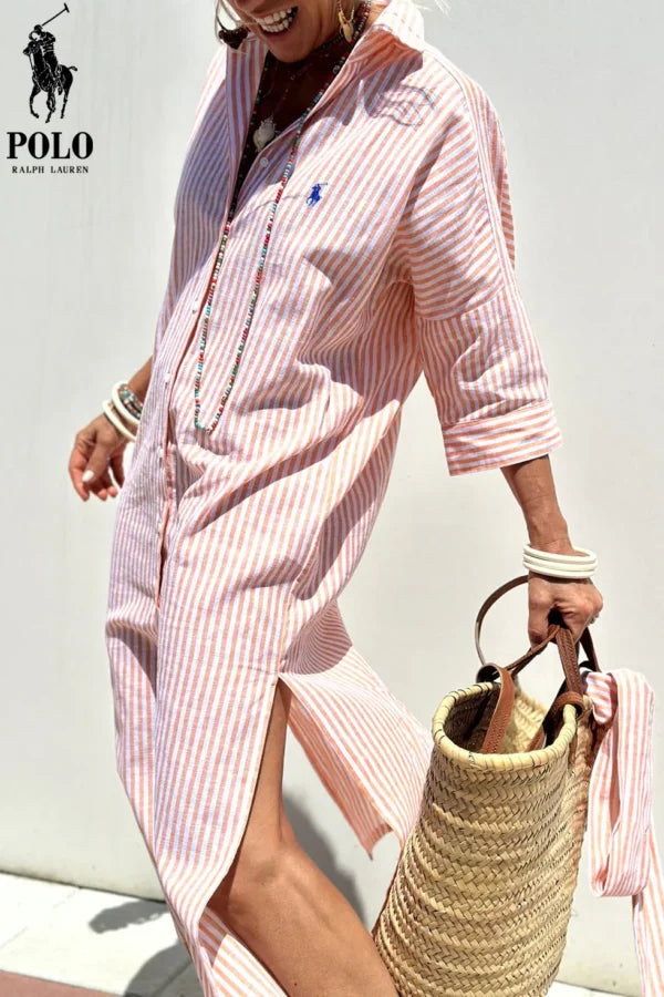 ᏒᎪᏞᏢᎻ ᏞᎪՍᏒЕΝ – Élégante robe chemisier