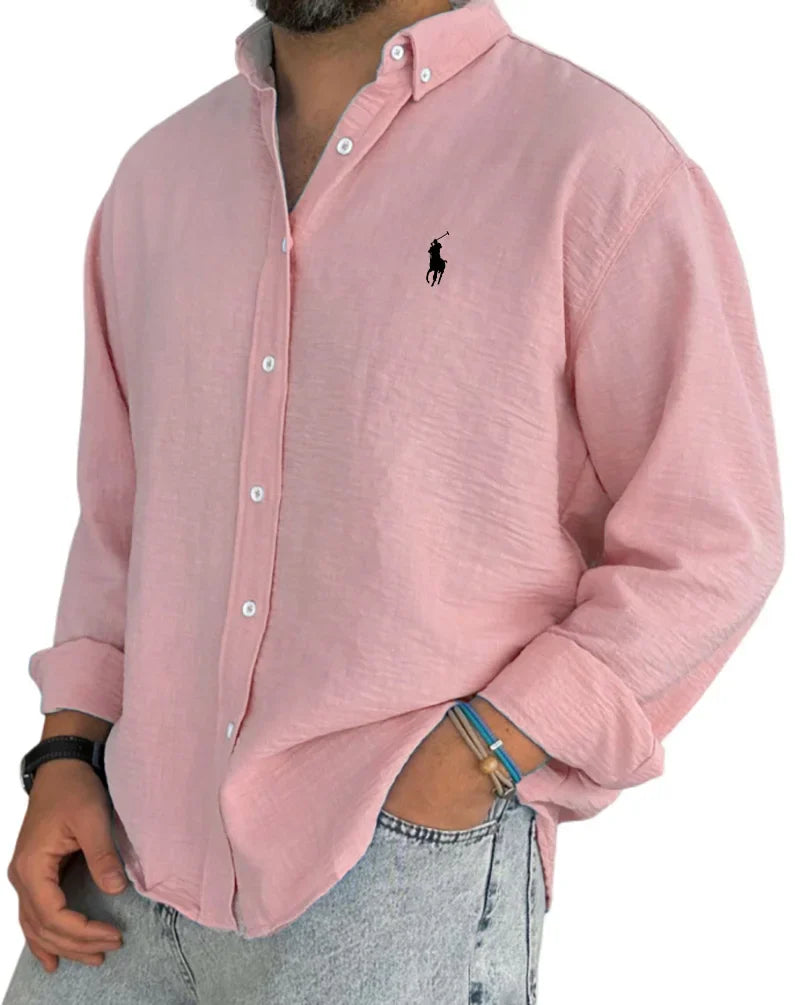 ᏒᎪᏞᏢᎻ ᏞᎪՍᏒЕΝ - Chemise en lin et coton