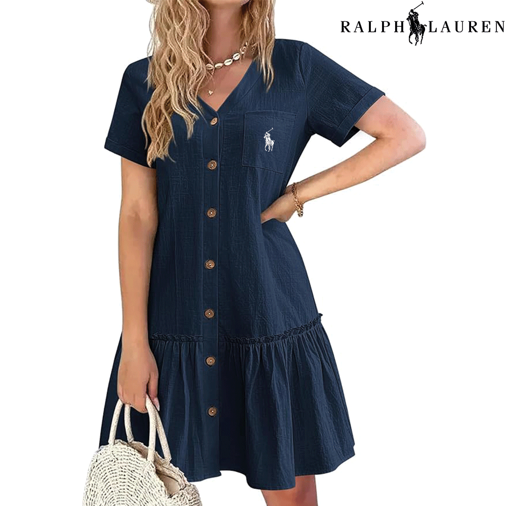 Ꮢаlрh Ꮮаurеn – Robe d'été à bretelles et coupe cintrée