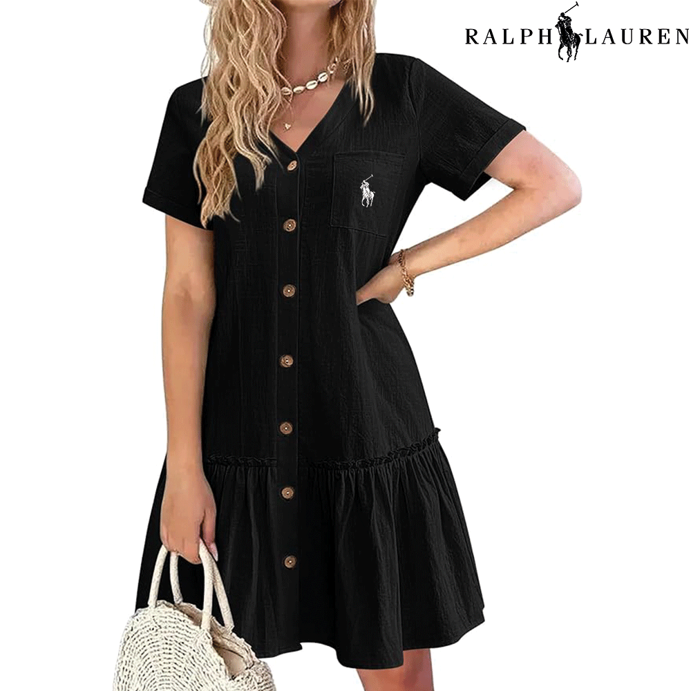 Ꮢаlрh Ꮮаurеn – Robe d'été à bretelles et coupe cintrée