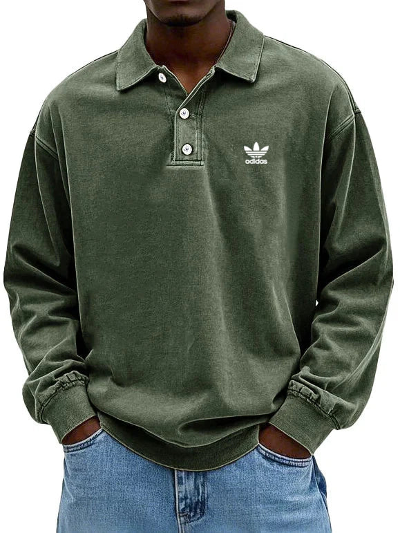аⅾіⅾаѕ – Polo casual à manches longues pour homme