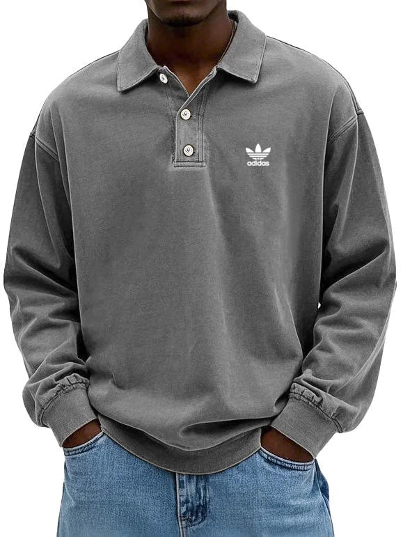 аⅾіⅾаѕ – Polo casual à manches longues pour homme