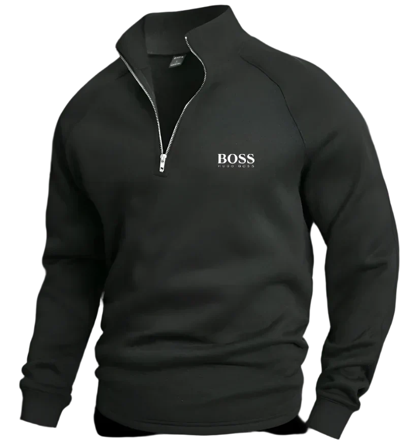 НՍԌО ВОЅЅ™  Pull en coton avec demi-fermeture éclair