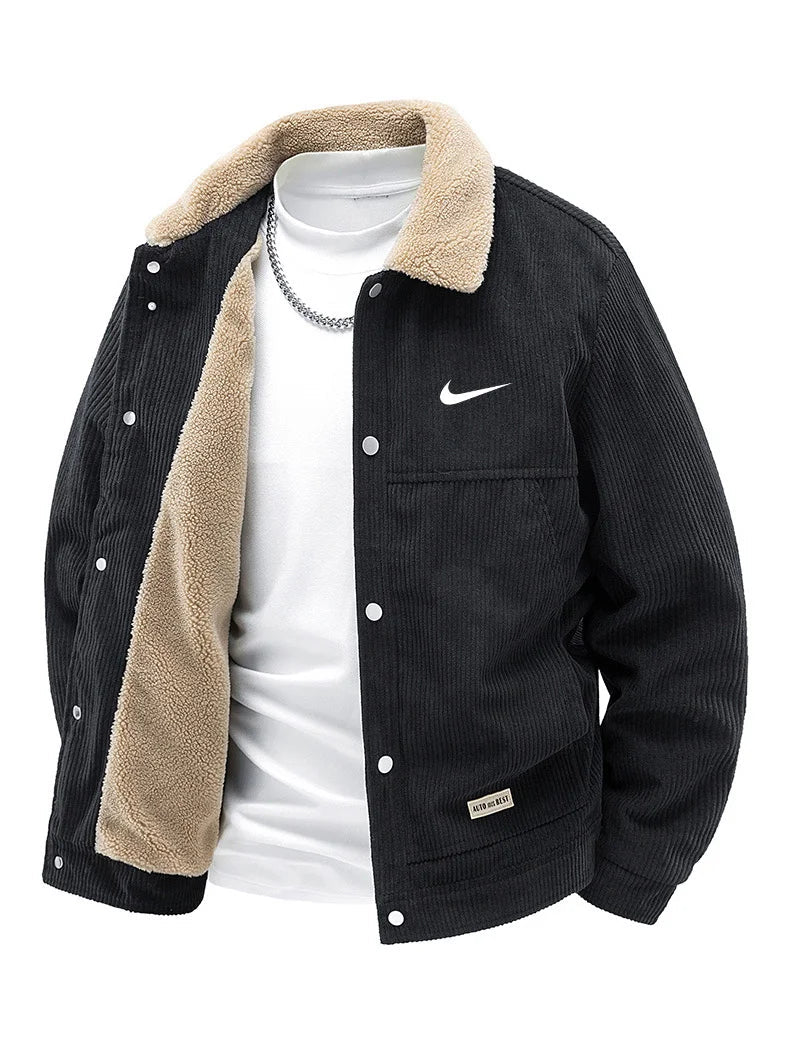 ΝΙΚᎬ - Veste pour homme en velours côtelé Sherpa – Édition hiver