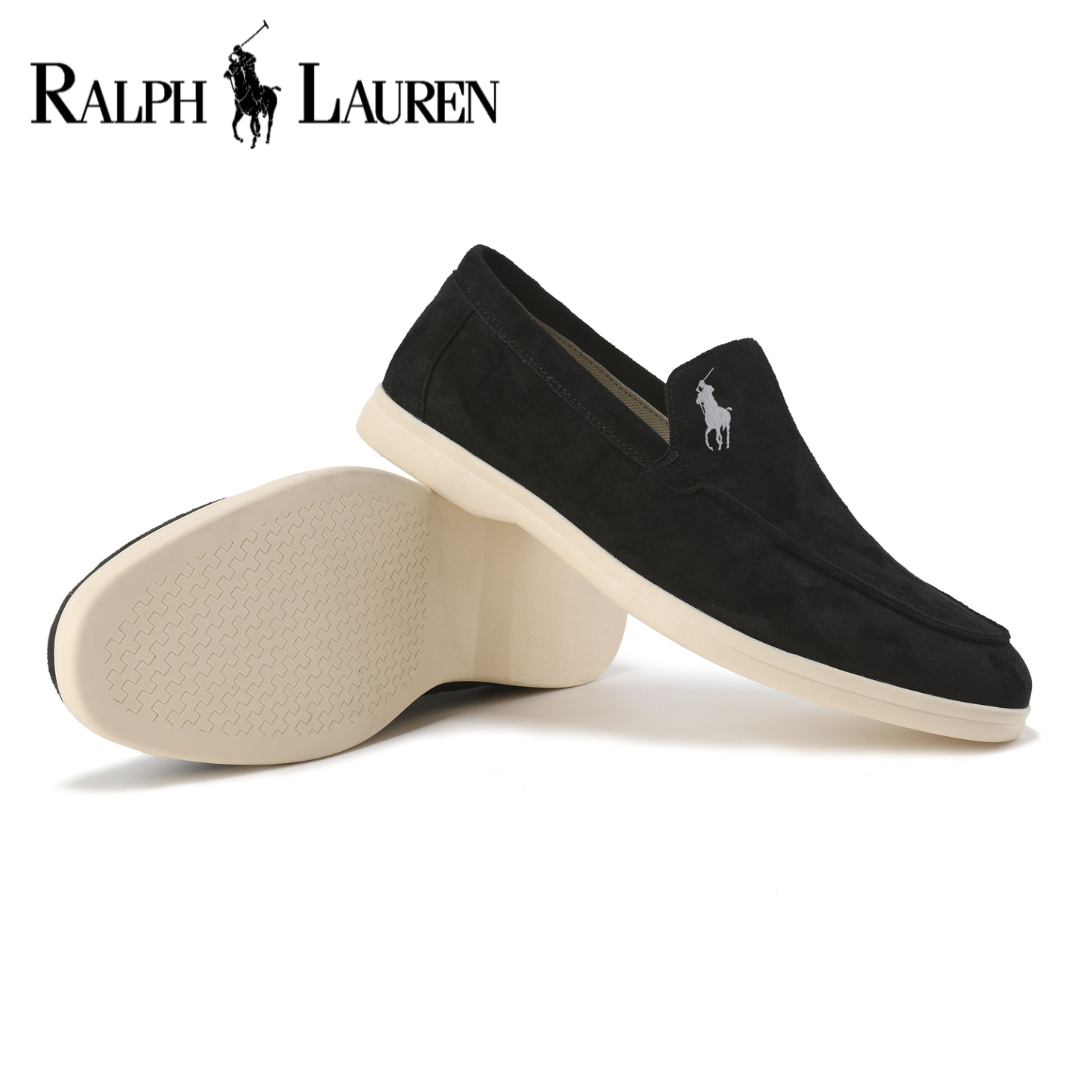 RALPH LAUREN - Mocassins élégants en daim