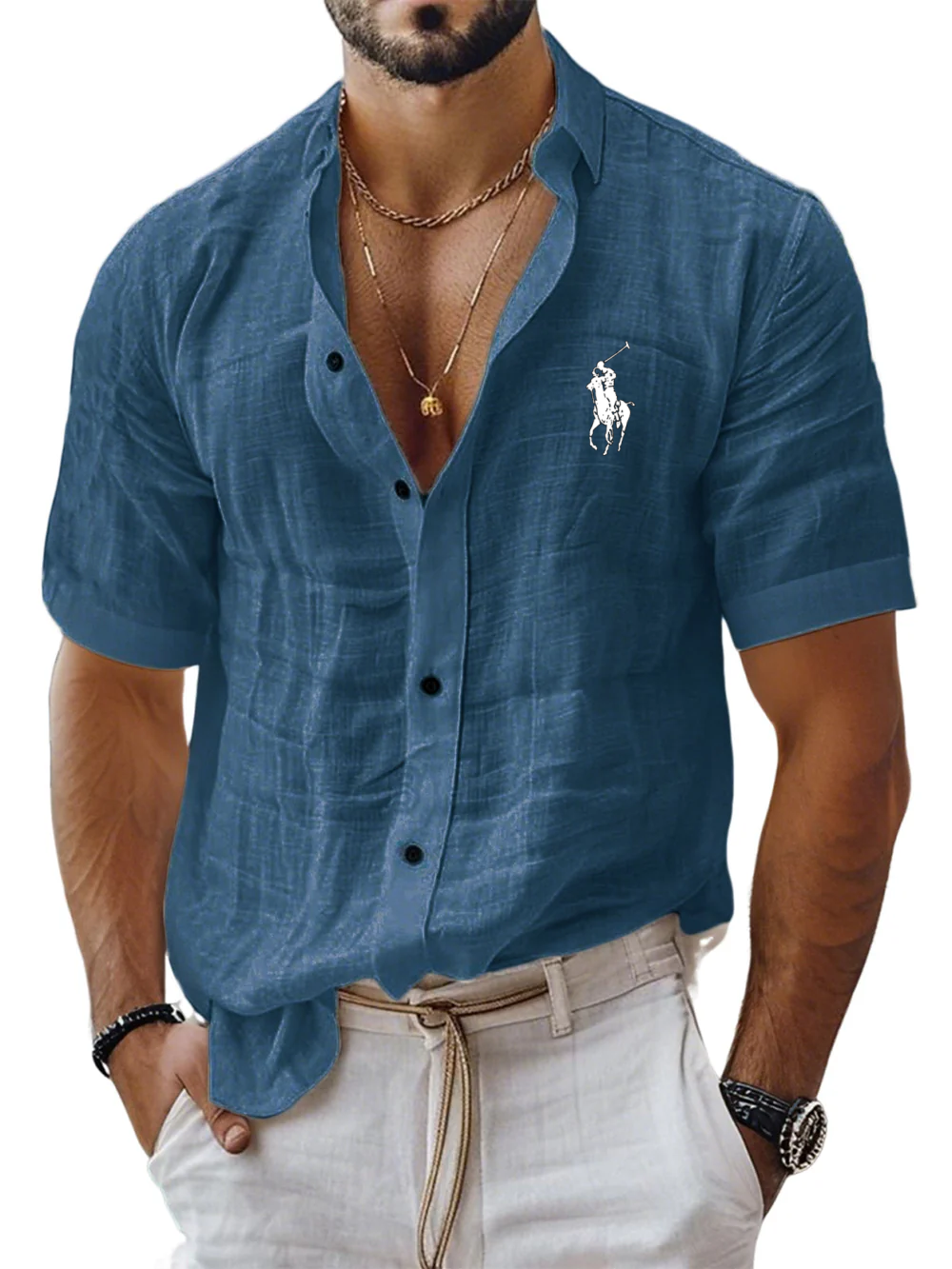 ᏒᎪᏞᏢᎻ ᏞᎪՍᏒЕΝ - Chemise en lin Cool Comfort