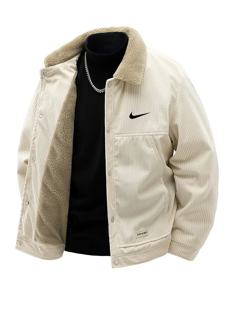 ΝΙΚᎬ - Veste pour homme en velours côtelé Sherpa – Édition hiver