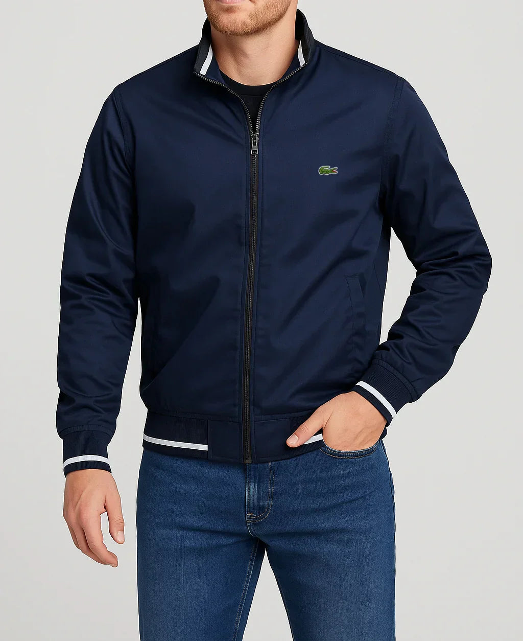 ᏞΑᏟОՏᎢΕ - Veste aviateur décontractée pour homme