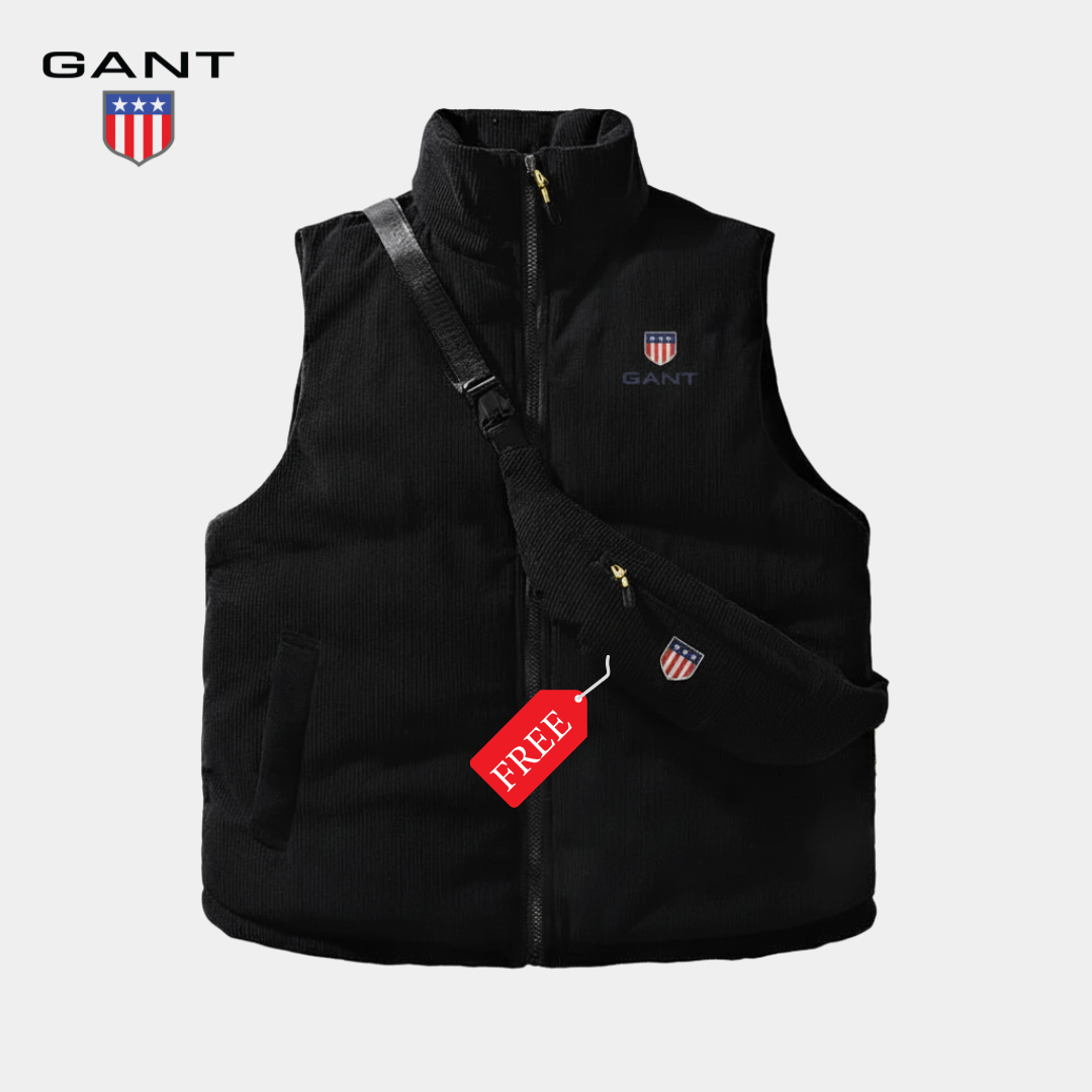 GᎪΝᎢ - Gilet rembourré en velours côtelé + sac GRATUIT