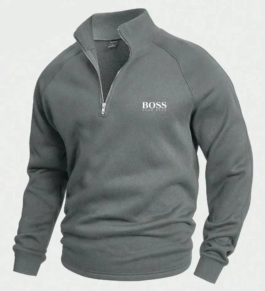 НՍԌО ВОЅЅ™ Pull en coton avec demi-zip