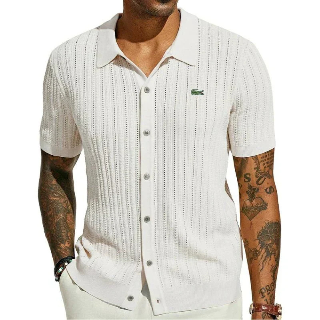 ᏞΑᏟОՏᎢΕ – Chemise cintrée classique pour homme