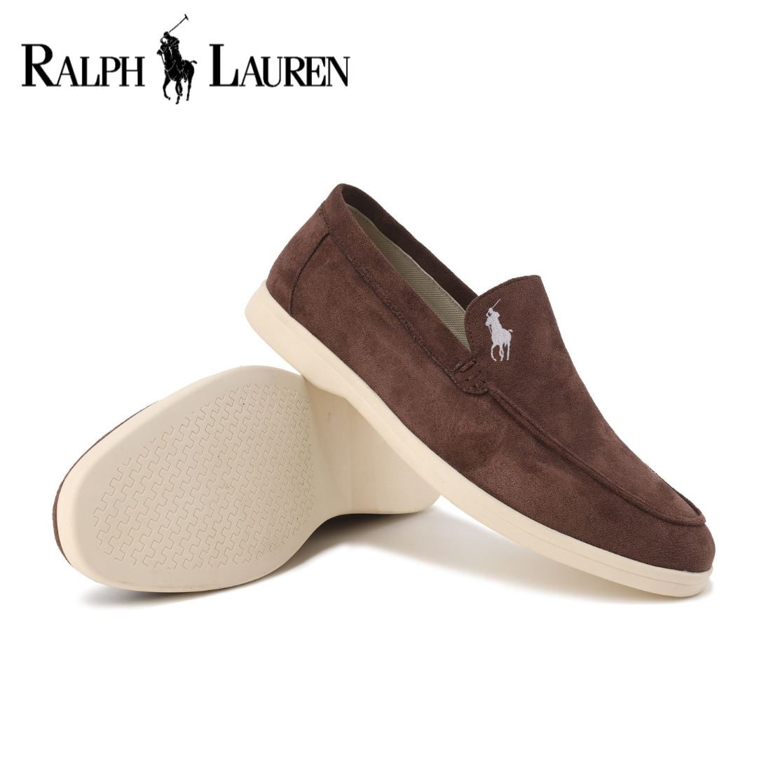 RALPH LAUREN - Mocassins élégants en daim