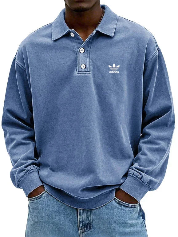 аⅾіⅾаѕ – Polo casual à manches longues pour homme