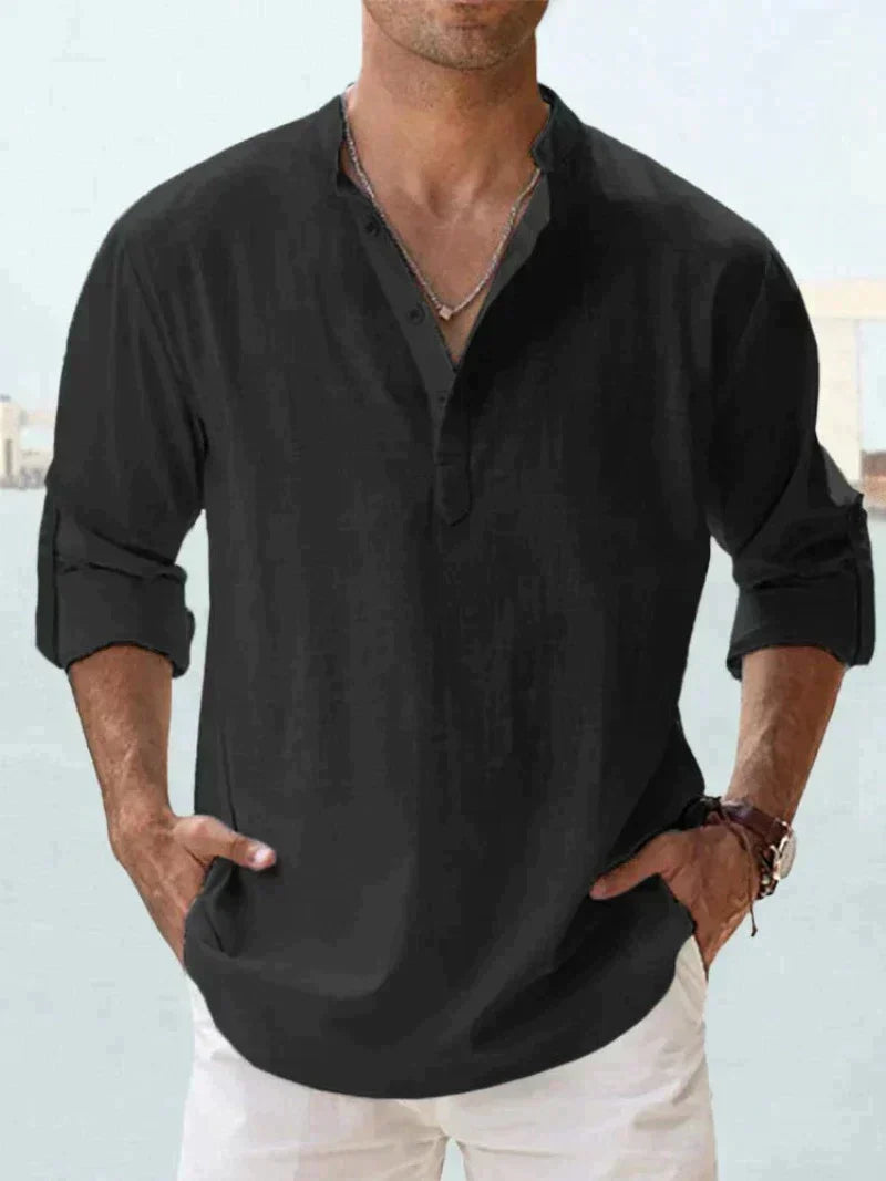 Chemise décontractée à col ouvert pour Hommes – Arend