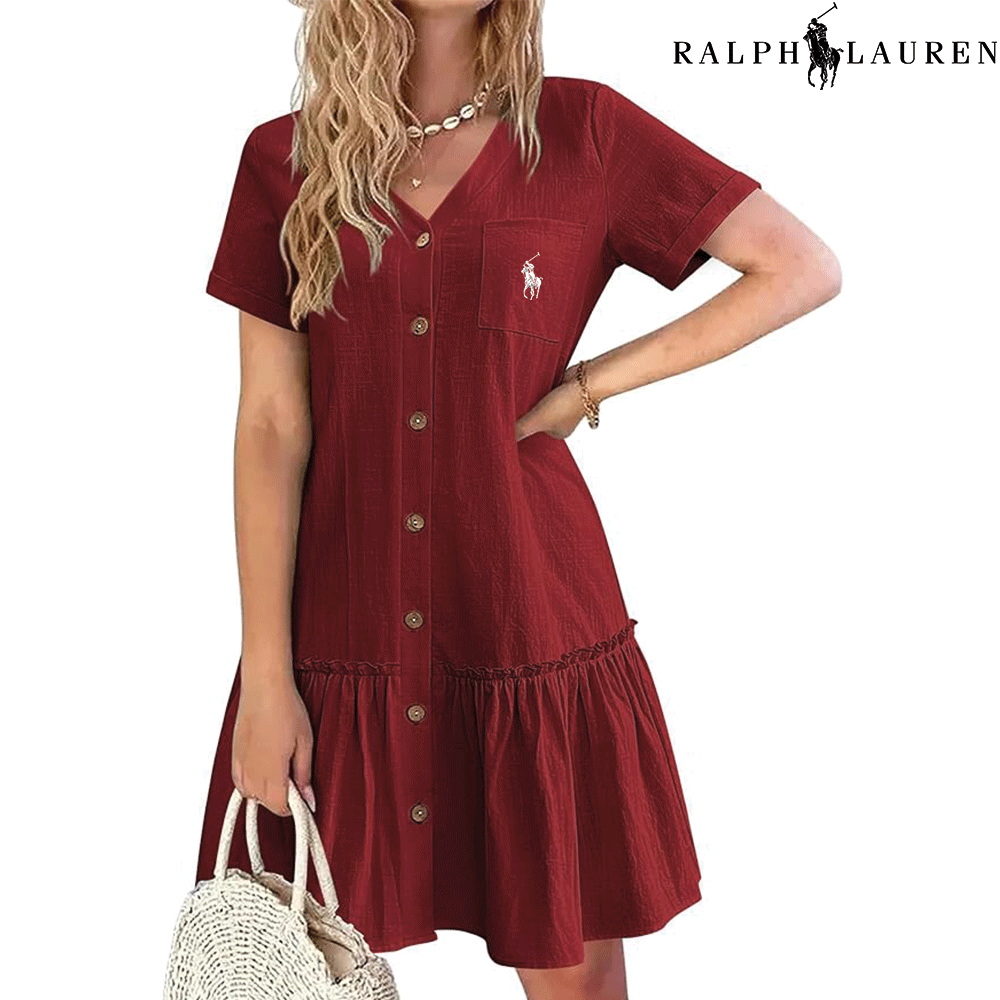 Ꮢаlрh Ꮮаurеn – Robe d'été à bretelles et coupe cintrée