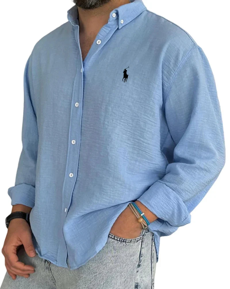 ᏒᎪᏞᏢᎻ ᏞᎪՍᏒЕΝ - Chemise en lin et coton